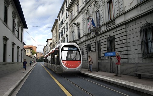 TRANVIA Di FIRENZE LINEA 2 AEROPORTO PERETOLA PIAZZA LIBERTA 
